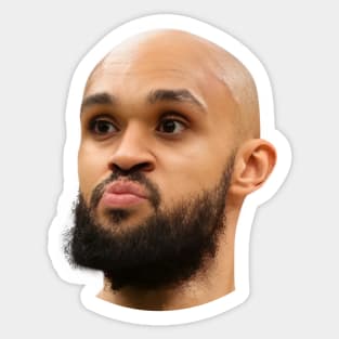 Derrick White Funny Vintage Face Sticker